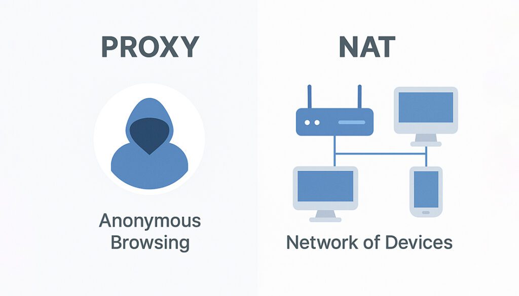 Network Security Proxy and NAT Comparison Proxy vs NAT